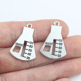 10Pieces 21*26mm Antique Silver Color Measuring Cup Charms Keychain Pendant Accessory Charms For DIY Jewelry Making