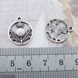 12Pcs 16*19mm Antique Silver Plated Alloy Fashion Flower of Life Charms Necklace Bracelet Charms For DIY Jewelry Making