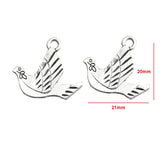 15Pieces 21*20mm Mixed Alloy Antique Silver Color Peace Dove Charms Keychain Pendant Accessory For DIY Jewelry Making