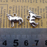 20Pcs 14*18mm Antique Silver Color Wolf Animal Charms Fashion Necklace Pendant Accessory Charms For Jewelry Making