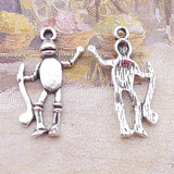 20Pcs 15*25mm Antique Silver Plated Alloy Alien Charms Fashion Necklace Earrings Pendant For DIY Jewelry Making Wholesale