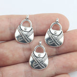 20Pieces 15*21mm Mixed Alloy Antique Silver Color Handbag Charms Necklace Pendant Accessory For DIY Jewelry Making