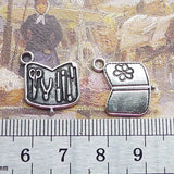 20Pieces 16*18mm Mixed Alloy Antique Silver Color Tool Box Charms Keychain Pendant Accessory For DIY Jewelry Making