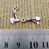 40Pieces 10*19mm Zinc Alloy Antique Silver Color Shovel Tool Charms Pendant Accessory Charms For DIY Jewelry Making