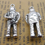 5Pcs 13*30mm Antique Silver Color Astronaur Charms Fashion Necklace Pendant Accessory Charms For Jewelry Making Wholesale