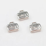 6Pieces 14*17mm Alloy Antique Silver Color Lady Purse Charms Keychain Pendant Accessory For DIY Jewelry Making ef4726