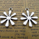 8Pcs 20*24mm Antique Silver Plated Alloy Snowflake Charms Earrings Pendant Accessories Charms For Diy Jewelry Making