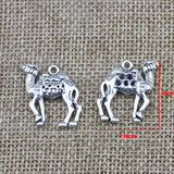 8Pieces 21*24mm Mixed Alloy Antique Silver Color Desert Camel Charms Bracelet Pendant Accessory For DIY Jewelry Making
