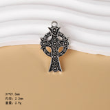 Vintage style Celtic knot pendant, six-pointed star cross pendant, DIY necklace, personalised minimalist jewellery accessories