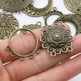 10pc Ethnic bronze style, literary and retro style, handmade DIY jewelry connecting accessories