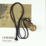 1pc Ebony acorn can be twisted to open safflower pear hazelnut DIY accessories pinecone pendant keychain car hanging decoration wishing bottle