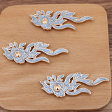 4Pc DYI Alloy Flower Oil Dripping Cloud Peony Hairpin Accessories Material (12474)