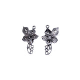 10pc 27x14mm 1.1g antique silver DIY alloy pendant accessory Chinese style flower pendant