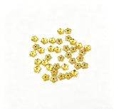 6mm 100-piece alloy color gold plum blossom spacer bead, flower base spacer bead, bead jewelry accessory h6014