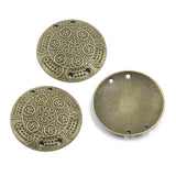 10pc Ethnic bronze style, literary and retro style, handmade DIY jewelry connecting accessories