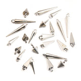 4 DIY Zinc Alloy Accessories Glossy tapered pendant charm