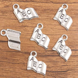 19 cross-border creative DIY alloy jewellery gadgets school supplies charm schoolbag ruler stationery pendant
