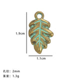 10pc Alloy DIY jewelry accessories, ancient green and smudged green earrings, pendants, creative bracelets, necklaces, small pendants