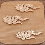 4Pc DYI Alloy Flower Oil Dripping Cloud Peony Hairpin Accessories Material (12474)