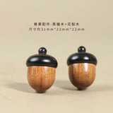1pc Ebony acorn can be twisted to open safflower pear hazelnut DIY accessories pinecone pendant keychain car hanging decoration wishing bottle