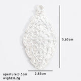 2pc Vintage alloy jewelry pendant with irregular pattern tag, DIY necklace pendant accessory
