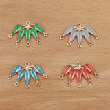 20pc DIY Accessories Porous Alloy Leaf Leaf Drip Oil Pendant (14405)