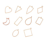 10 styles of 7-color alloy geometric border pendants DIY resin oil drip jewelry accessories U051