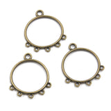 10pc Ethnic bronze style, literary and retro style, handmade DIY jewelry connecting accessories