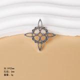 Vintage style Celtic knot pendant, six-pointed star cross pendant, DIY necklace, personalised minimalist jewellery accessories