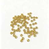 3.3mm 100-piece golden alloy spacer bead wheel bead string bead accessory h6003