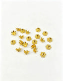6.2mm 100-piece alloy golden sand gold crown flower base, bead spacer accessory h6009