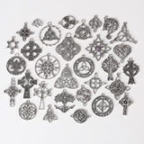 Vintage style Celtic knot pendant, six-pointed star cross pendant, DIY necklace, personalised minimalist jewellery accessories