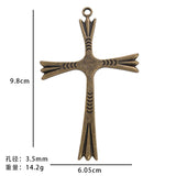 1pc zinc alloy cross pendant necklace, item number A18103.