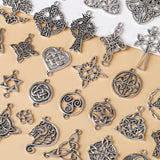 Vintage style Celtic knot pendant, six-pointed star cross pendant, DIY necklace, personalised minimalist jewellery accessories