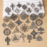 Vintage style Celtic knot pendant, six-pointed star cross pendant, DIY necklace, personalised minimalist jewellery accessories