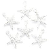 14*16mm 20pc Cross-border exclusive starfish alloy jewelry accessories pendant simple DIY bracelet necklace pendant h0751