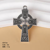 Vintage style Celtic knot pendant, six-pointed star cross pendant, DIY necklace, personalised minimalist jewellery accessories