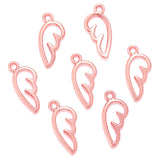 100pc 17 * 7mm alloy accessory with hollowed out wings and wing pendant D453