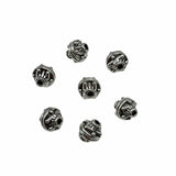 8mm irregular alloy spacer beads, vintage bracelet stringing accessories.