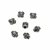 8mm irregular alloy spacer beads, vintage bracelet stringing accessories.