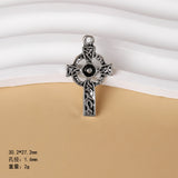 Vintage style Celtic knot pendant, six-pointed star cross pendant, DIY necklace, personalised minimalist jewellery accessories