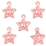 DIY alloy jewelry accessories, hollowed-out five-pointed star pendants. They can be used as decorative pendants for bracelets, keychains and other ornaments. ef4769