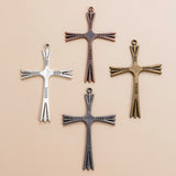 1pc zinc alloy cross pendant necklace, item number A18103.