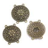 10pc Ethnic bronze style, literary and retro style, handmade DIY jewelry connecting accessories