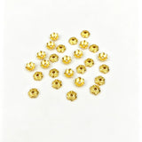 5.5mm 100-piece alloy golden five-leaf flower base spacer, DIY handmade bead accessory, h6007
