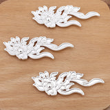 4Pc DYI Alloy Flower Oil Dripping Cloud Peony Hairpin Accessories Material (12474)