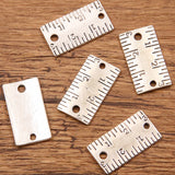 19 cross-border creative DIY alloy jewellery gadgets school supplies charm schoolbag ruler stationery pendant