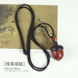 1pc Ebony acorn can be twisted to open safflower pear hazelnut DIY accessories pinecone pendant keychain car hanging decoration wishing bottle