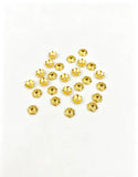 5.5mm 100-piece alloy golden five-leaf flower base spacer, DIY handmade bead accessory, h6007
