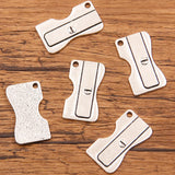19 cross-border creative DIY alloy jewellery gadgets school supplies charm schoolbag ruler stationery pendant